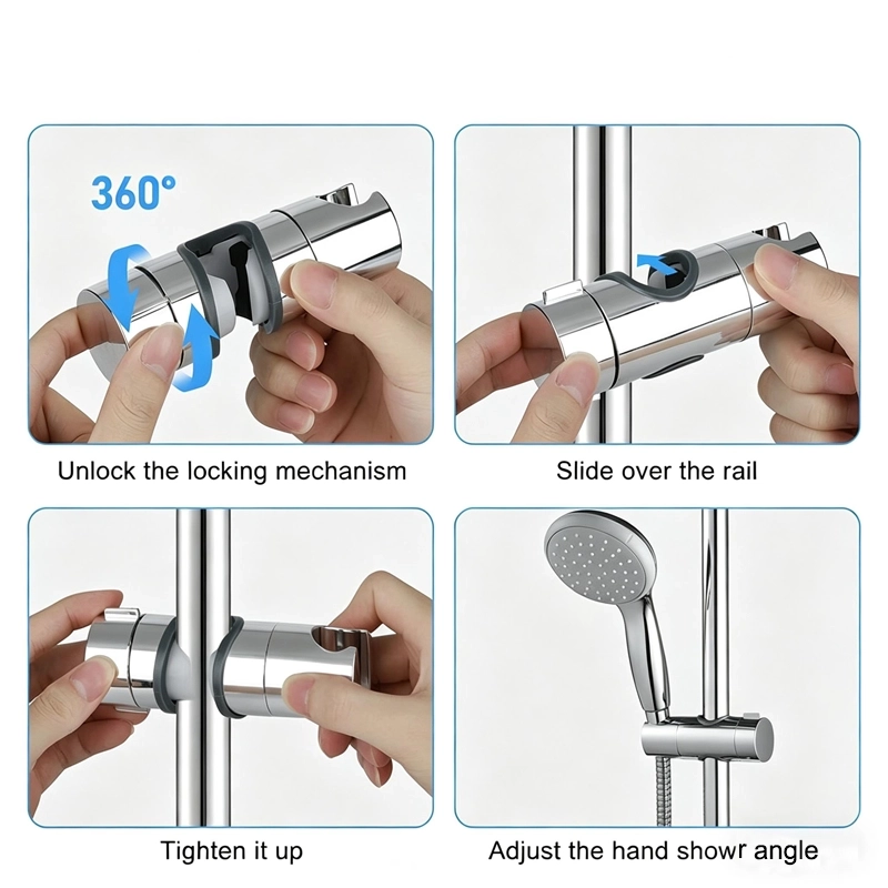 How To Remove Shower Head Holder From Rail