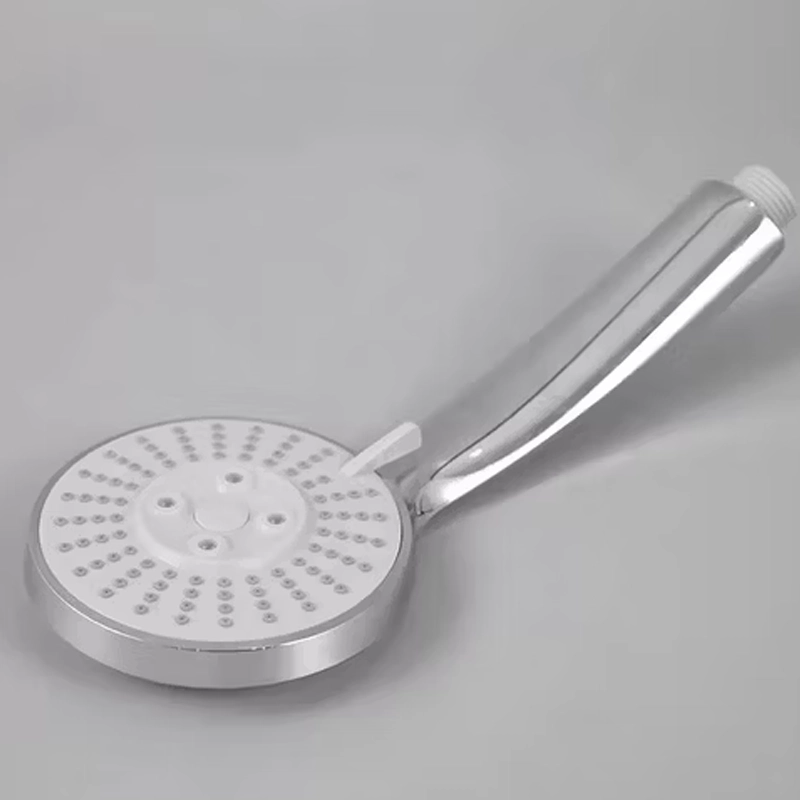 chrome hand held shower head