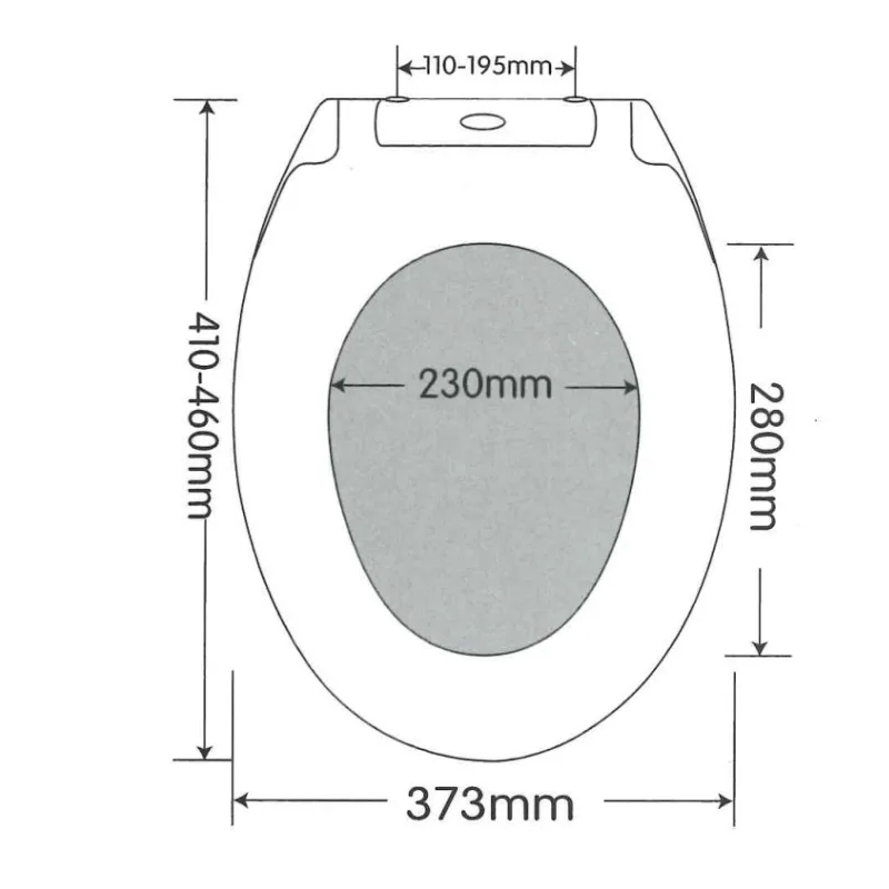 round toilet seat soft close