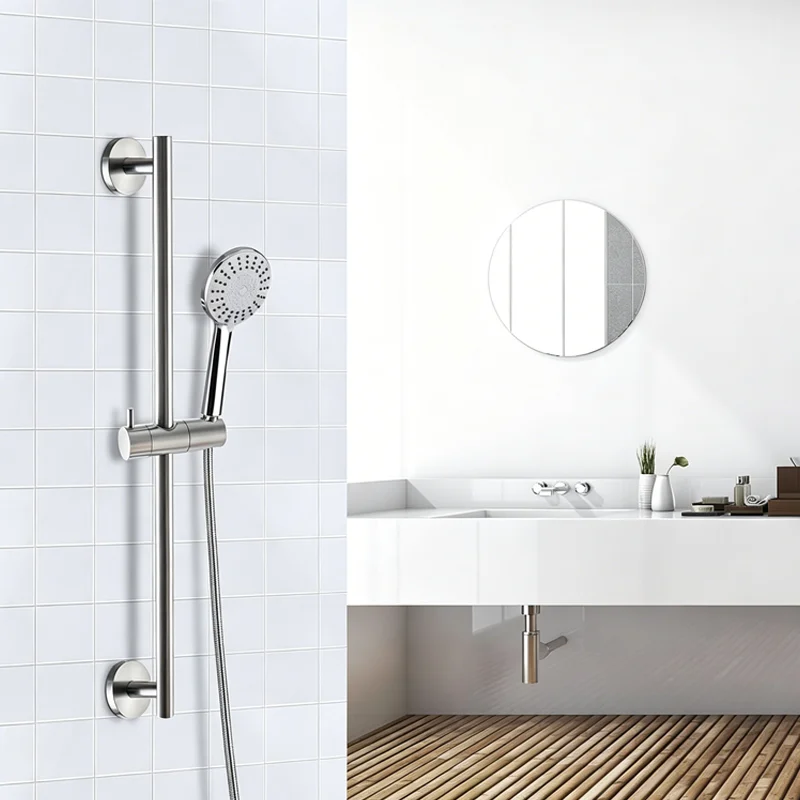 black shower rail